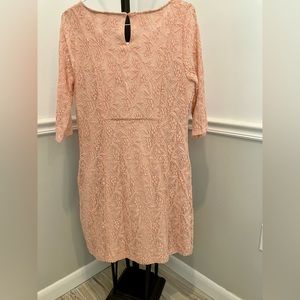 Anthropologie Maeve light pink lace dress with tag